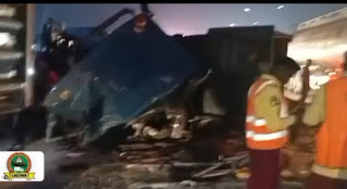 One Killed as Trailers Collide at Otedola Bridge