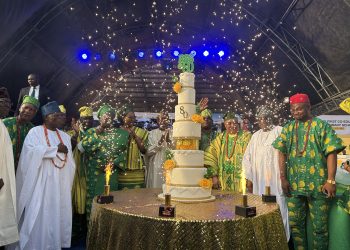 RSS @ 80: Adron Home & Properties Boss, Sir Aare Adetola EmmanuelKing Builds Magnificent Stadium for School