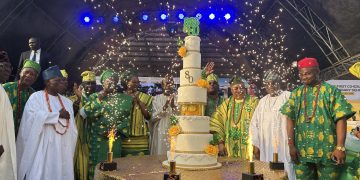 RSS @ 80: Adron Home & Properties Boss, Sir Aare Adetola EmmanuelKing Builds Magnificent Stadium for School