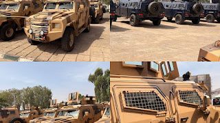Fighting Insecurity: Governor Lawal Commissions 25 Armoured Personnel Carriers, Aerial Surveillance Drones In Zamfara State