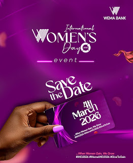 Wema Bank to Celebrate International Women’s Day 2026 with “When Women Gain, We Grow” Event