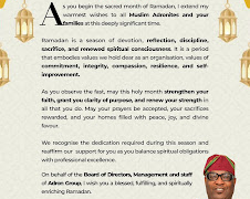 Ramadan: Adron Homes Felicitates Muslims, Preaches Hope and Unity