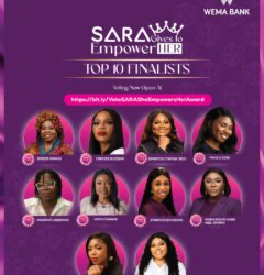 WEMA BANK ANNOUNCES TOP 10 NOMINEES FOR SARA GIVES TO EMPOWER HER AWARD