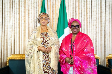 The first Lady has hosted the new IGP’s wife and prioritised welfare and empowerment for police families.