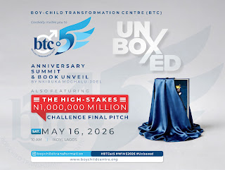 Boy-Child Transformation Centre Marks 5th Anniversary with Lagos Summit, Unveils “UNBOXED” Initiative