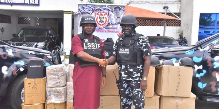 THE LAGOS STATE POLICE COMMAND RECEIVES OPERATIONAL ASSETS FROM LAGOS STATE SECURITY TRUST FUND (LSSTF)