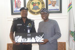AIG Olohundare Moshood Jimoh Visits Lagos State Governor, Restates Commitment to Strengthening State Security